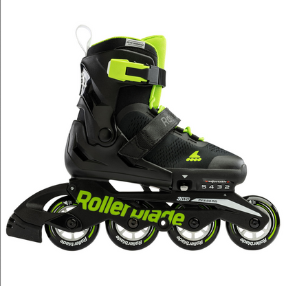 Rollerblade Pattino in linea estensibile da ragazzi Microblade 07221900T83 nero verde
