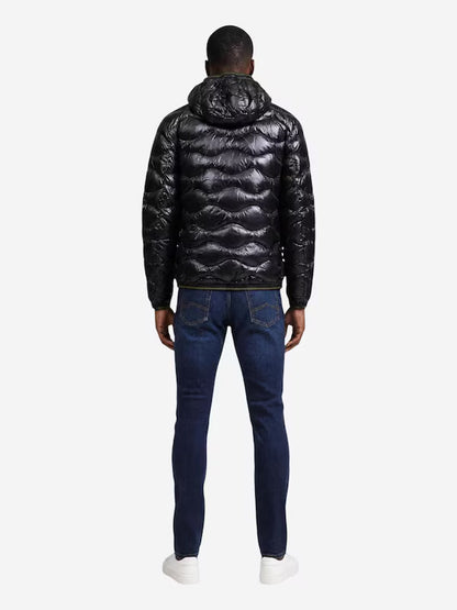 Blauer piumino corto da uomo Wave 26WBLUC03064 006355 999 nero