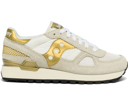 Saucony Shadow Donna Bianco Oro S1108-720 Sneakers Originals