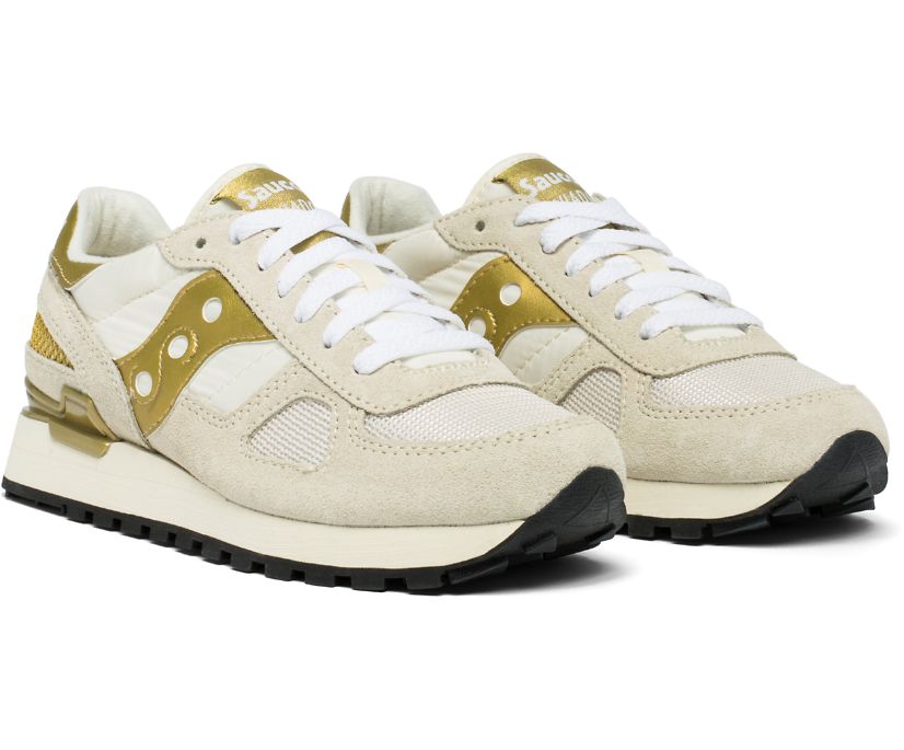 Saucony Shadow Donna Bianco Oro S1108-720 Sneakers Originals