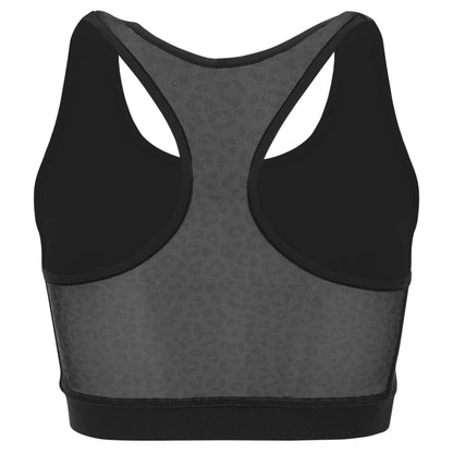 Freddy Top sportivo tessuto riciclato traspirante e mesh animalier S2WBAB4 N black