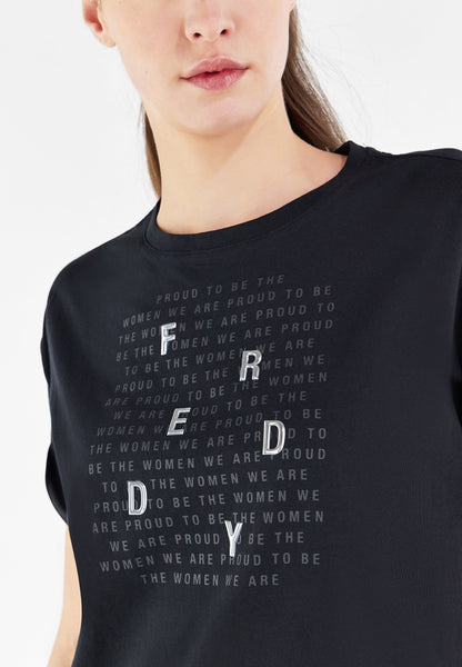 Freddy T-shirt con stampa S2WBCCT7 N black