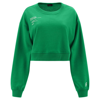 Freddy felpa leggera da donna corta  S3WGZS1 V87 verde