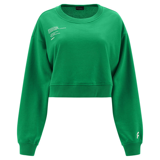 Freddy felpa leggera da donna corta  S3WGZS1 V87 verde