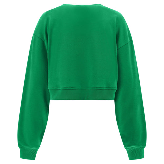 Freddy felpa leggera da donna corta  S3WGZS1 V87 verde