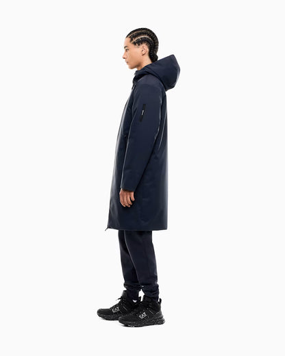 EA7 ARMANI giubbotto Caban da uomo con cappuccio 7M002375 AF15952 UB102 blu