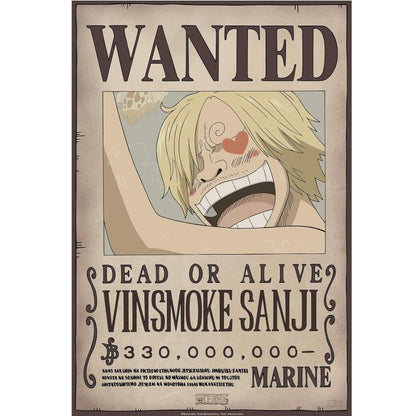 Abystyle (One Piece) Poster: Wanted Vinsmoke Sanji - (52x35) Anime Manga OP