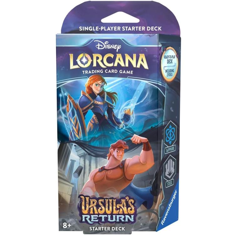 Disney Lorcana "Ursula'S Return" Display 8St Starter Deck Rückkehr von Ursula Eng