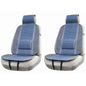 Universal Car Backrest Set Lumbar Support Breathable Seat Covers Blue