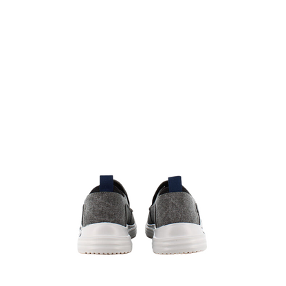 Skechers scarpa casual da uomo in tela Proven Evers 204472/CHAR carbone
