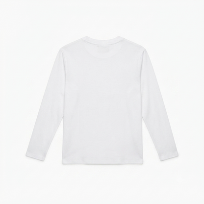 Calvin Klein maglietta junior in jersey manica lunga Small Chest LV1CKTJA17 YAF bianco