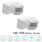 2x INFRARED MOTION SENSOR 180 PIR TWILIGHT PRESENCE DETECTOR FLOODLIGHT