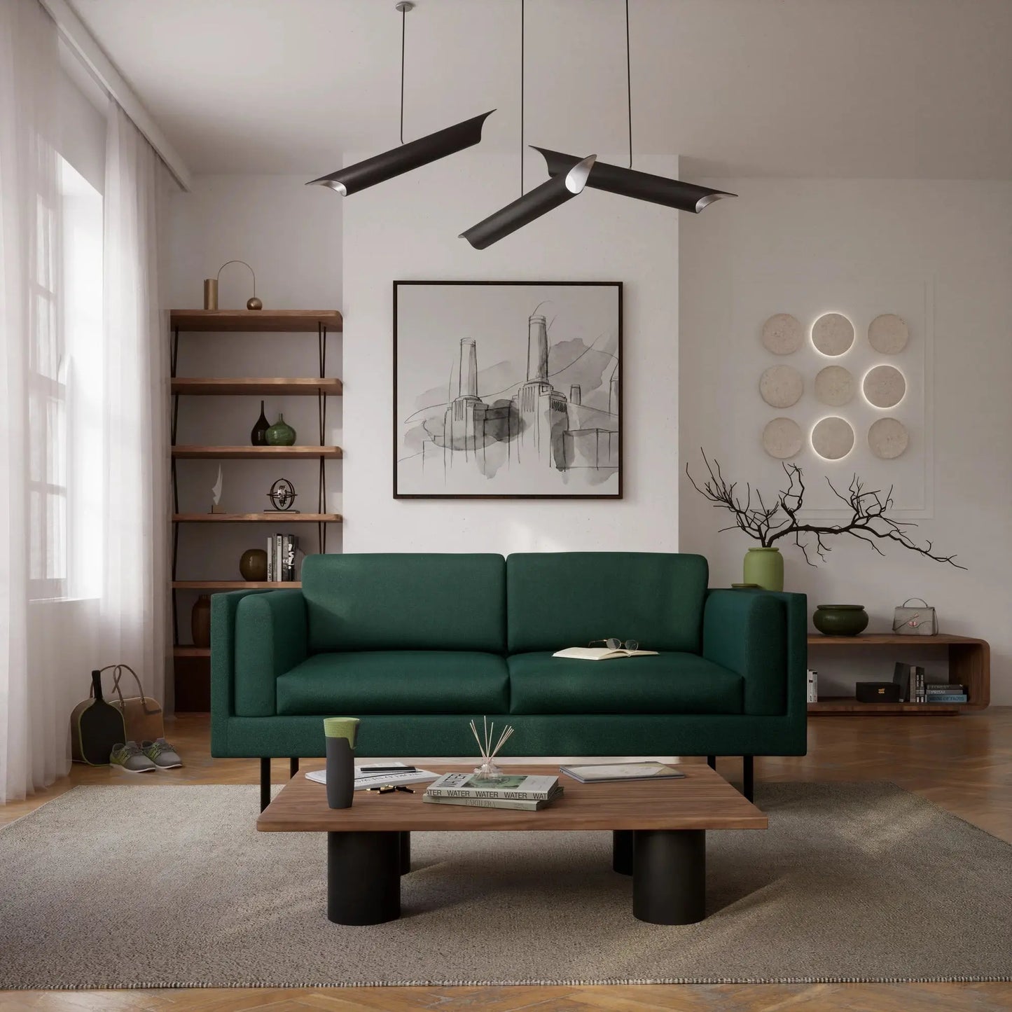 2-Sitzer-Sofa CHELSEA - Grün