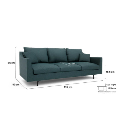 3-Sitzer Sofa ALFAMA - Dunkelblau