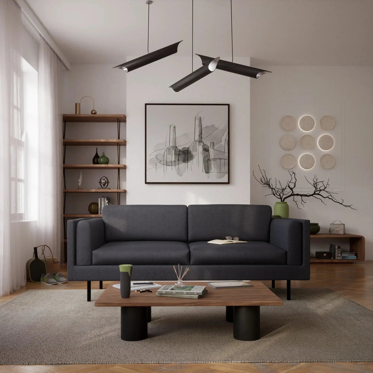 3-Sitzer-Sofa CHELSEA - Grau