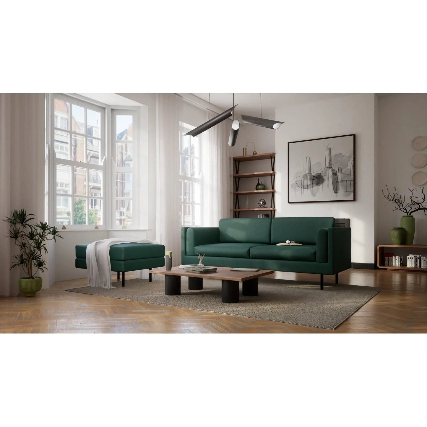 Divano 3 Posti CHELSEA - Verde