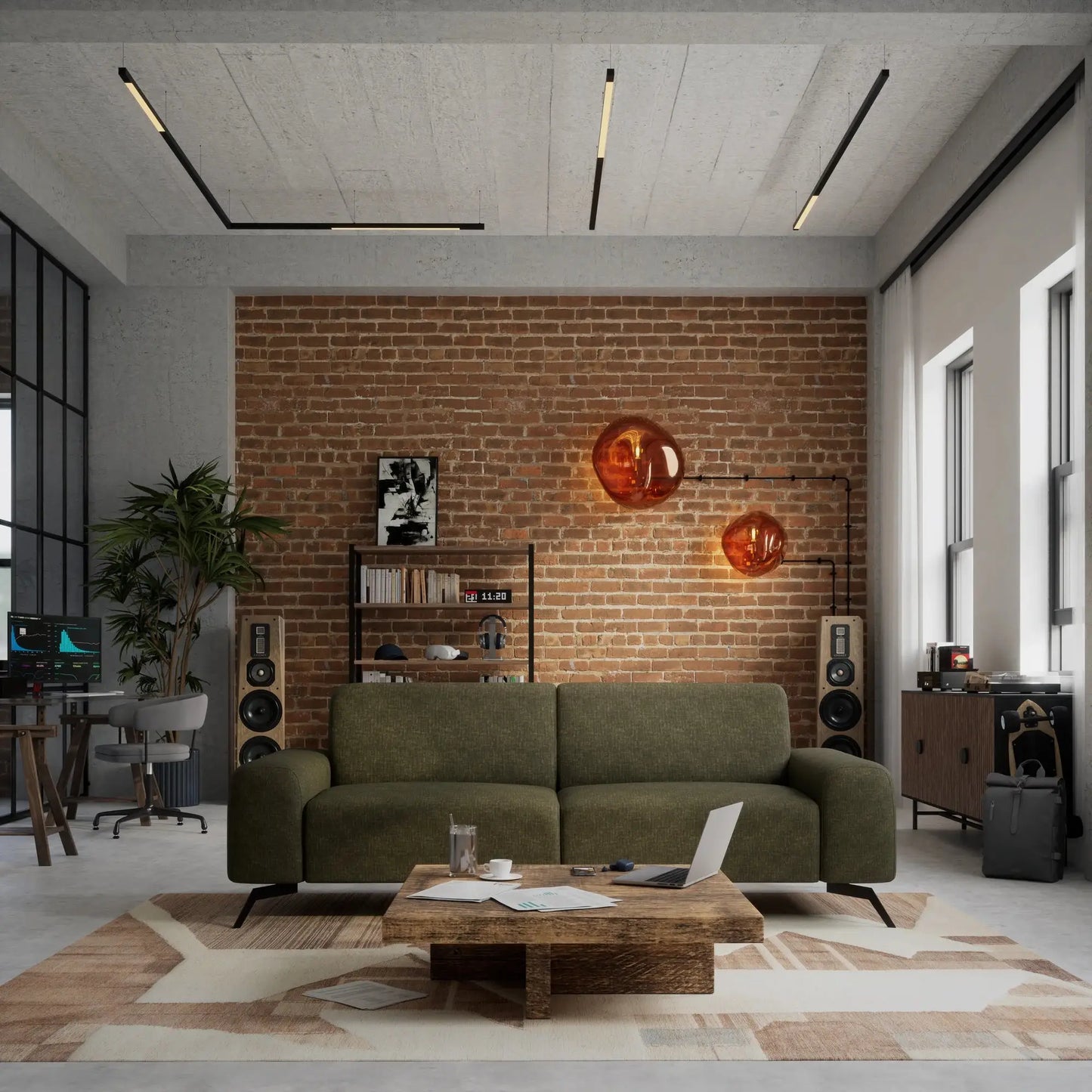 3-Sitzer-Sofa SOHO - Grün