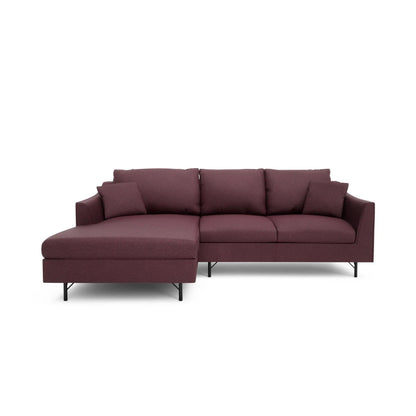 4-Sitzer Ecksofa ALFAMA - Burgunderrot