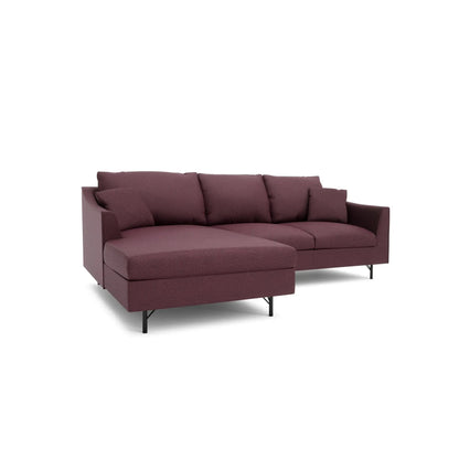 4-Sitzer Ecksofa ALFAMA - Burgunderrot