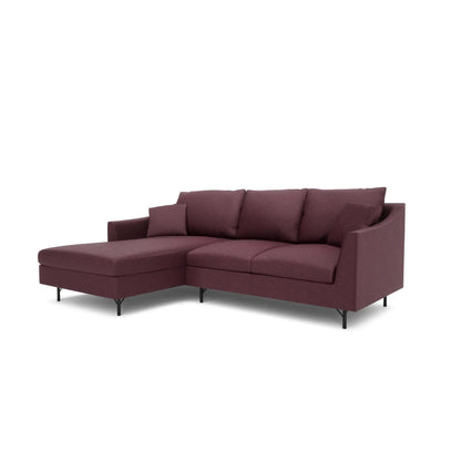 4-Sitzer Ecksofa ALFAMA - Burgunderrot