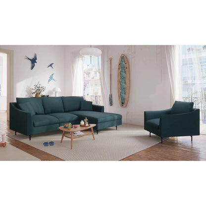 Ecksofa 4-Sitzer ALFAMA – Tiefblau
