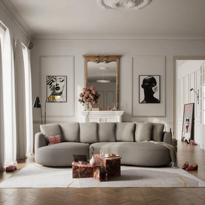 Ecksofa 4-Sitzer BELLEVILLE – Taupe