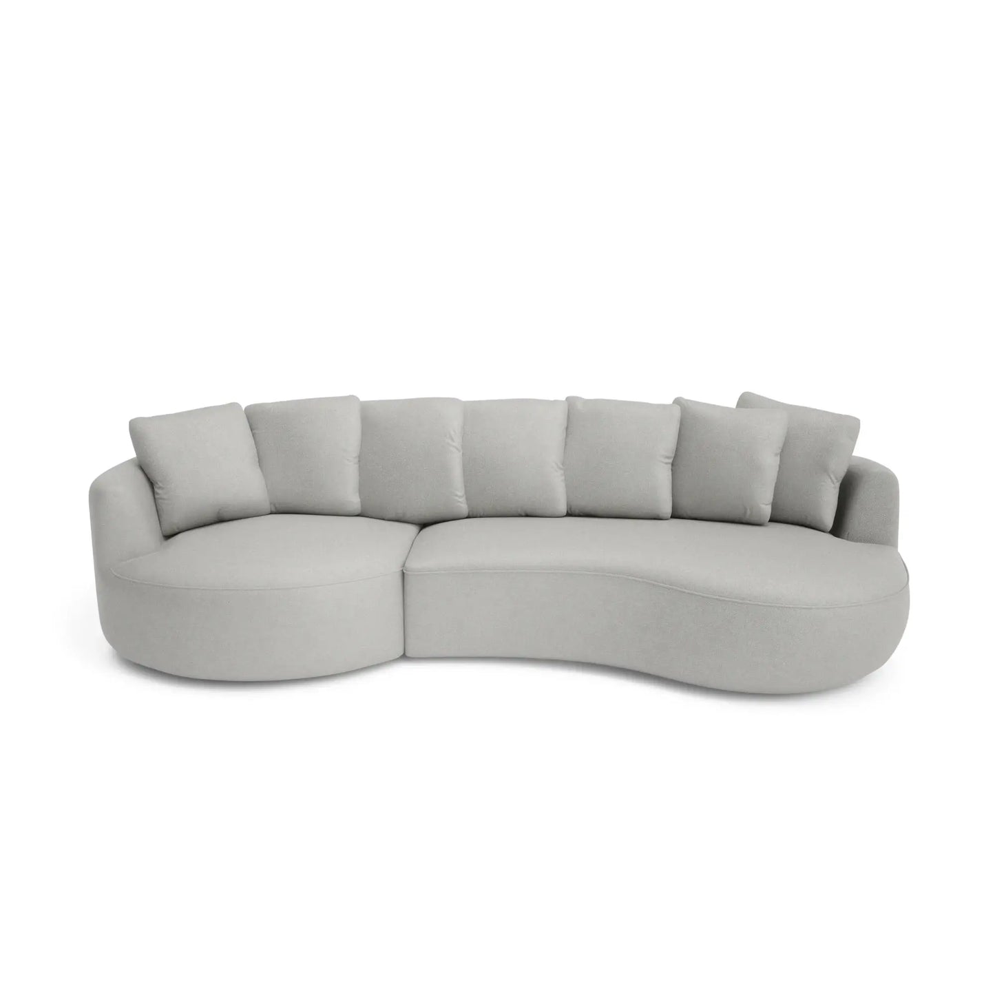Ecksofa 4-Sitzer BELLEVILLE - Silber