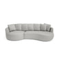 BELLEVILLE 4-Seater Corner Sofa - Silver