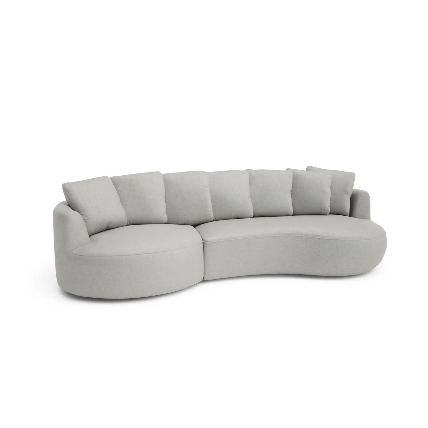 Ecksofa 4-Sitzer BELLEVILLE - Silber
