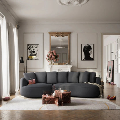 Ecksofa 4-Sitzer BELLEVILLE - Grau