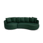 BELLEVILLE 4-Seater Corner Sofa - Green