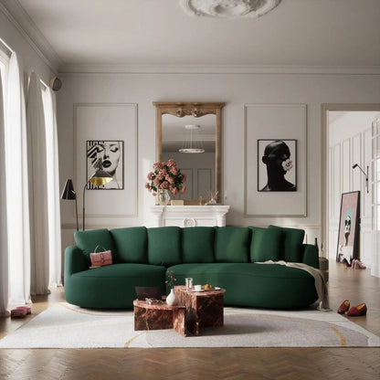 Ecksofa 4-Sitzer BELLEVILLE - Grün