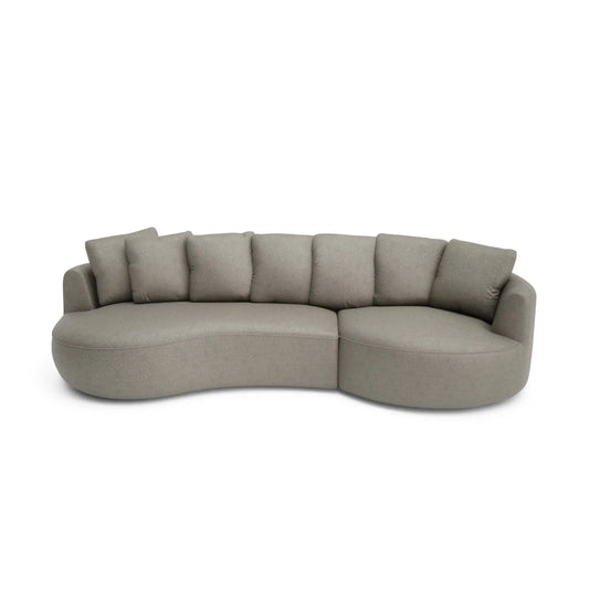 Ecksofa BELLEVILLE 4-Sitzer - Taupe