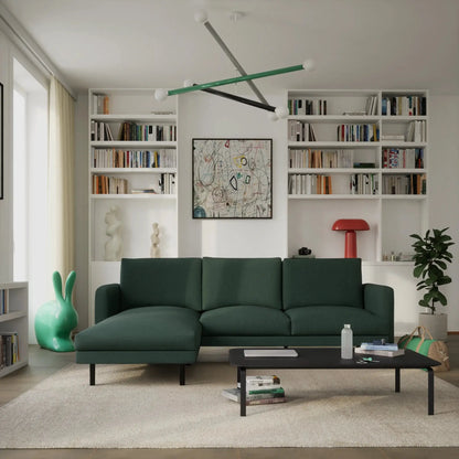 Divano Angolare 4 Posti BRERA Sinistra - Verde