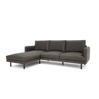 4-Sitzer Ecksofa BRERA Links - Taube