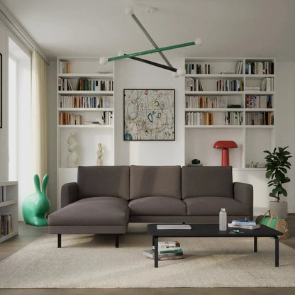 4-Sitzer Ecksofa BRERA Links - Taube