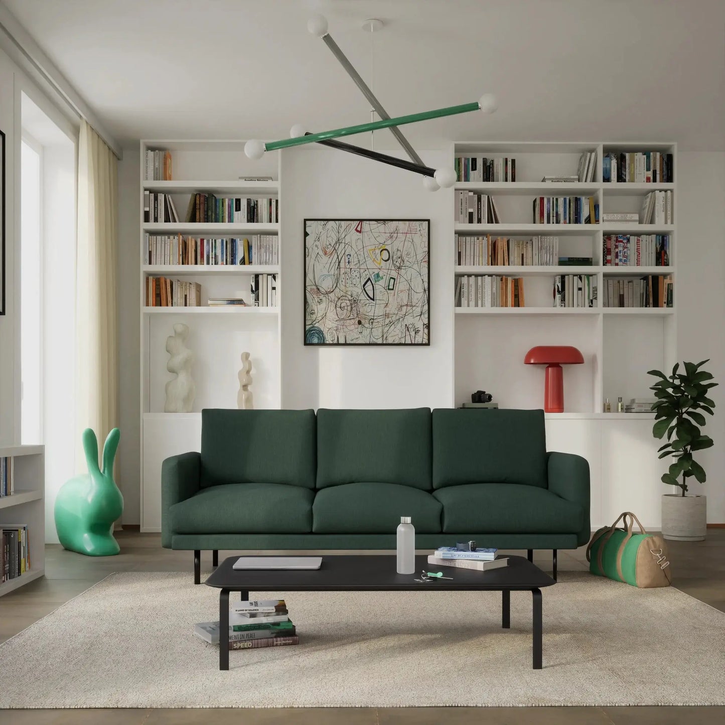 Divano 4 Posti BRERA - Verde