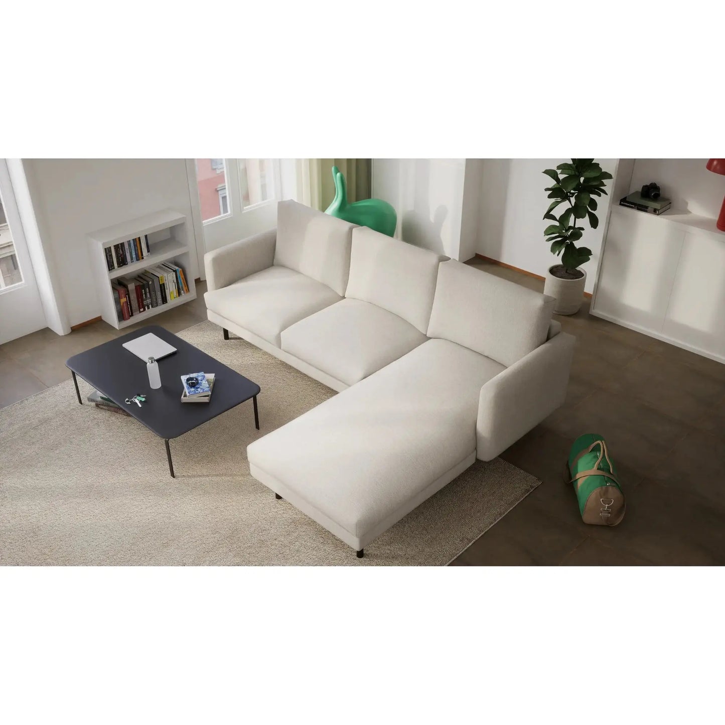 Divano Angolare 4 Posti BRERA - Beige