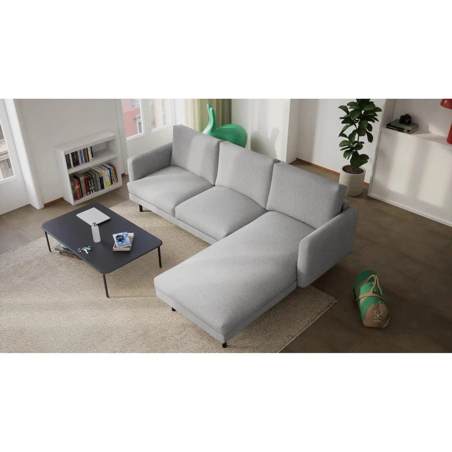 Ecksofa BRERA 4-Sitzer - Grau