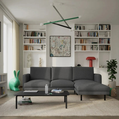 Divano Angolare 4 Posti BRERA - Grigio Scuro