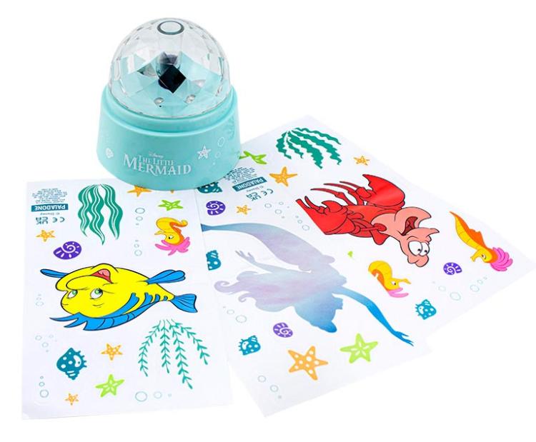 Paladone Disney Prinzessin (Arielle, die Meerjungfrau) Lampe mit Logo-Aufklebern Tischleuchte