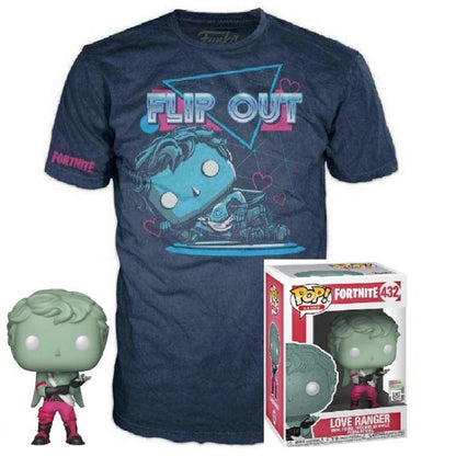 Funko Pop! Games Fortnite Love Ranger (432) Flip Out T-Shirt Unisex L Größe L