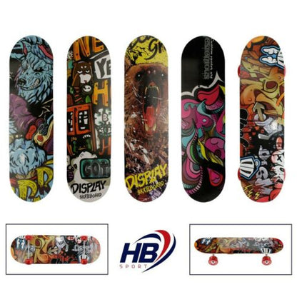 Hb Sport Skateboard Completo Ragazzi/Adulto Unisex Skate In Legno 06050 70Cm