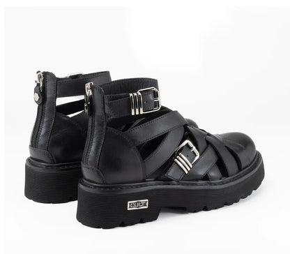 Cult Sandalo Donna SLASH CLW469400 Nero - Pelle Platform Fibbie Glam-Rock