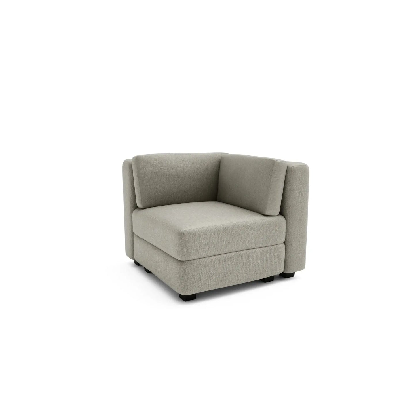 Modulares Sofa GRACIA - Eckmodul - Beige-Grau
