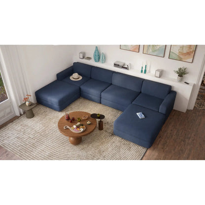 Divano Modulare GRACIA - Modulo Singolo Grande - Blu Scuro