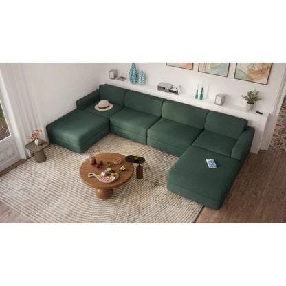 Divano Modulare GRACIA - Modulo Singolo Grande Verde