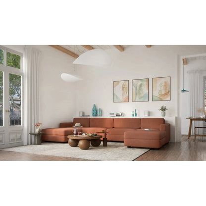 Modulares Sofa GRACIA - Einzelnes großes Modul Terrakotta