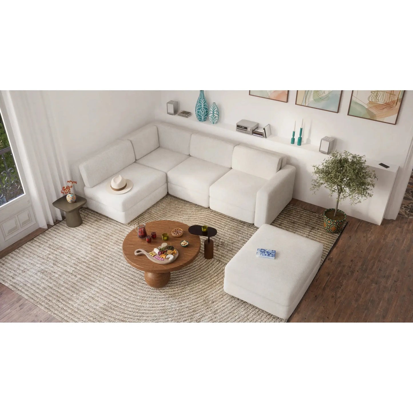 Divano Modulare GRACIA - Modulo Singolo - Crema Beige