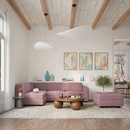 Divano Modulare GRACIA - Modulo Singolo Rosa Antico